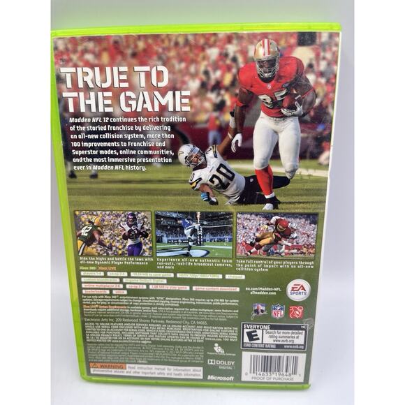 Madden NFL 12 (Microsoft Xbox 360, 2011) - Picture 2 of 6